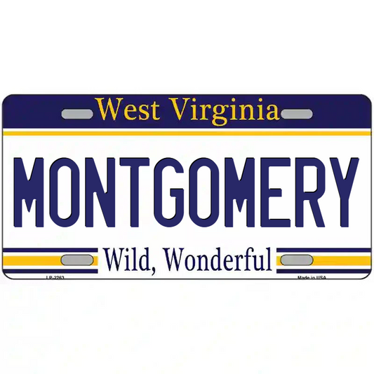 Montgomery West Virginia Metal Sign