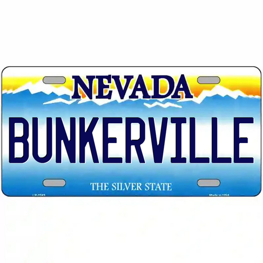 Bunkerville Nevada Metal Sign