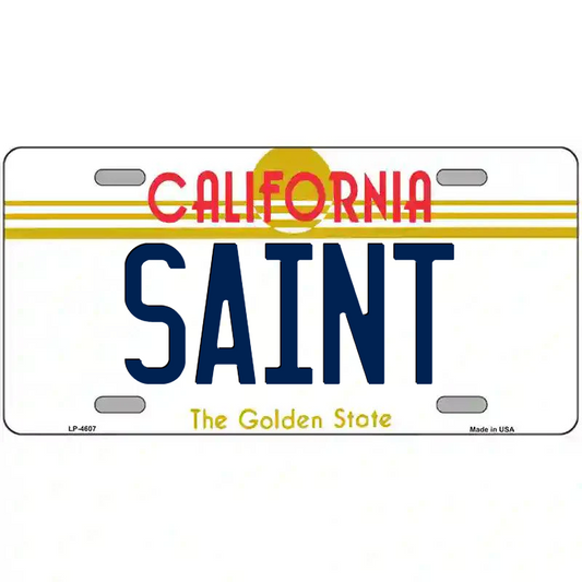Saint California Metal Sign