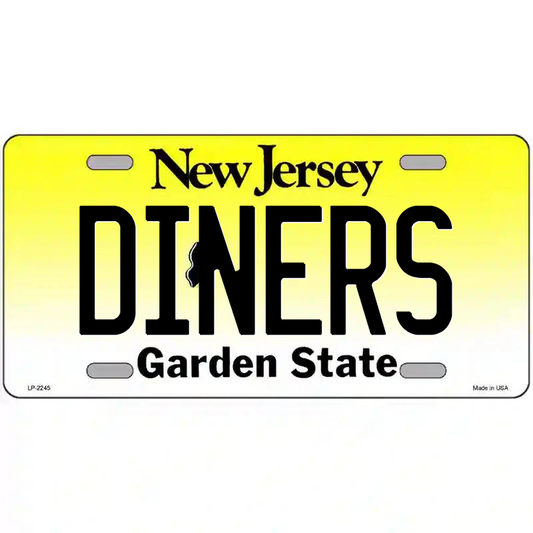Diners New Jersey Metal Sign