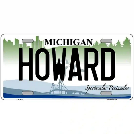 Howard Michigan Metal Sign
