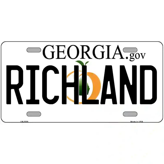Richland Georgia Metal Sign