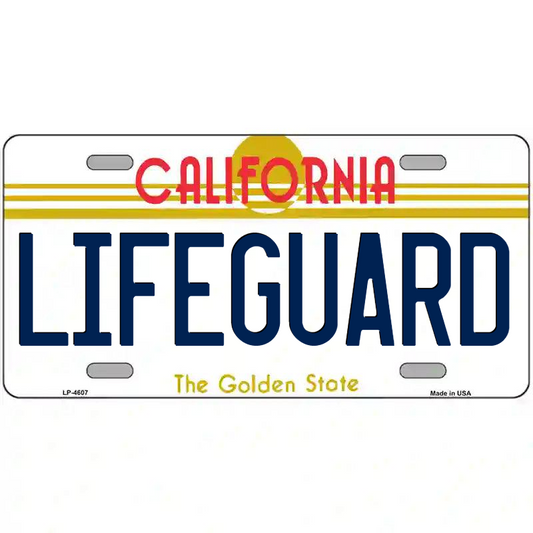 Lifeguard California Metal Sign