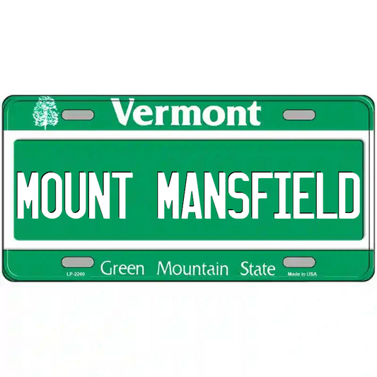 Mount Mansfield Vermont Metal Sign