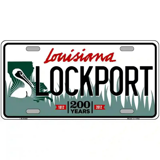 Lockport Louisiana Metal Sign