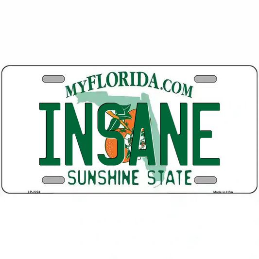 Insane Florida Metal Sign