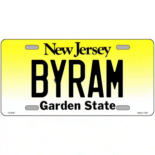 Byram New Jersey Metal Sign
