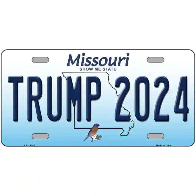 Trump 2024 Missouri Metal Sign