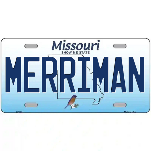 Merriman Missouri Metal Sign