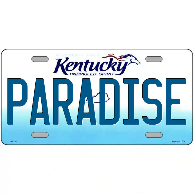Paradise Kentucky Metal Sign