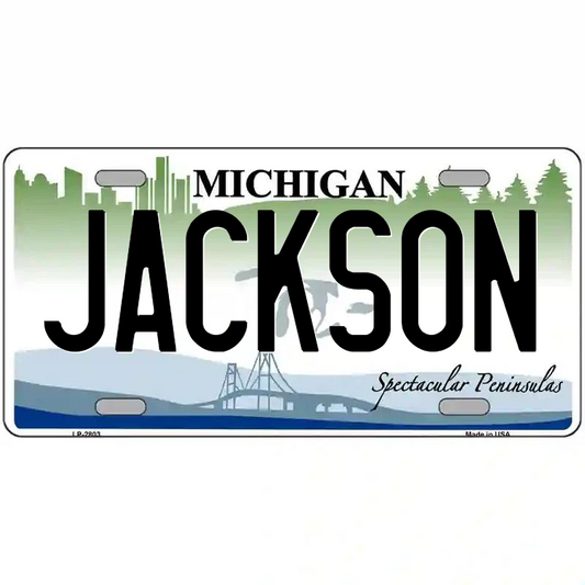 Jackson Michigan Metal Sign