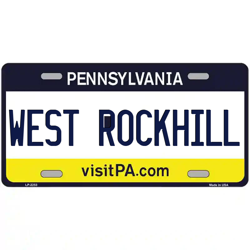 West Rockhill Pennsylvania Metal Sign