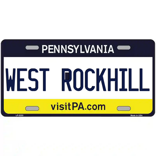 West Rockhill Pennsylvania Metal Sign