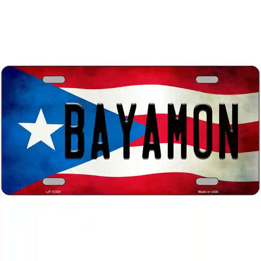 Bayamon Puerto Rico Flag Metal Sign