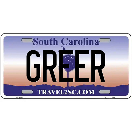 Greer South Carolina Metal Sign
