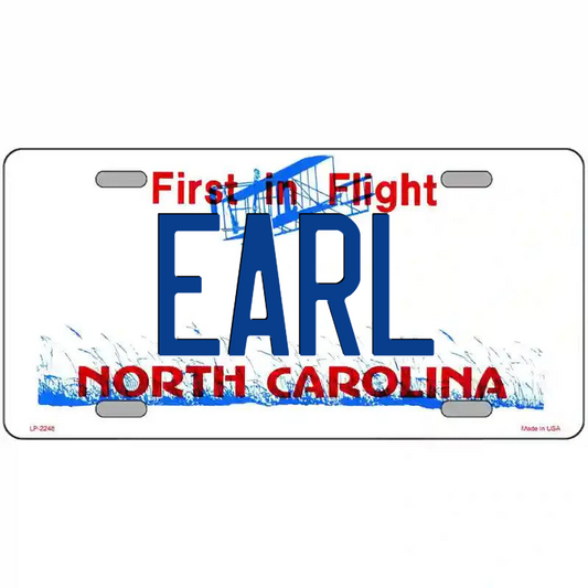 Earl North Carolina Metal Sign