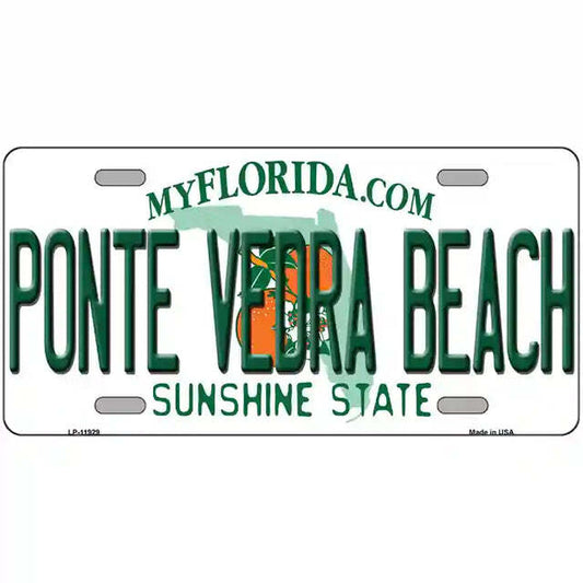 Ponte Vedra Beach Florida Metal Sign