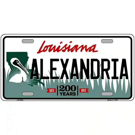 Alexandria Louisiana Metal Sign