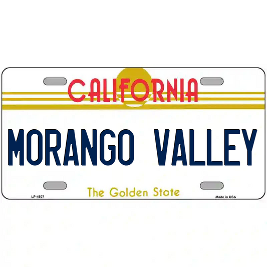 Morango Valley California Metal Sign
