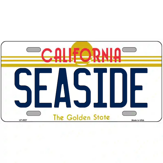 Seaside California Metal Sign