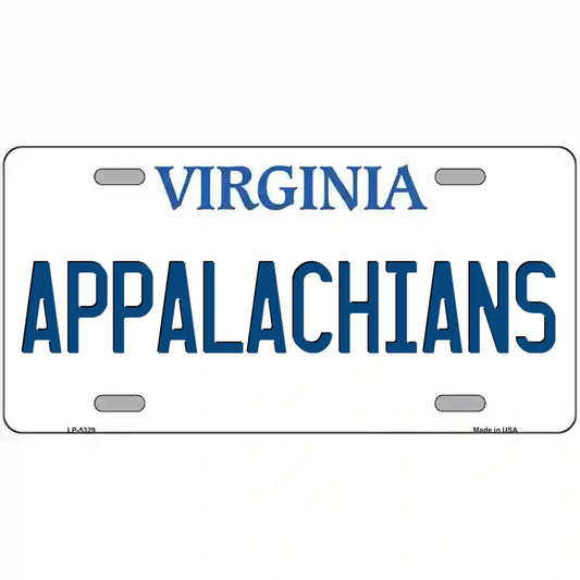 Appalachians Virginia Metal Sign