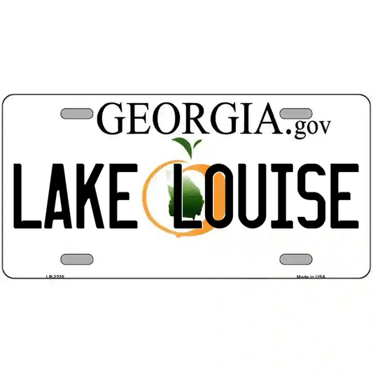 Lake Louise Georgia Metal Sign'