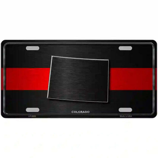 Colorado Thin Red Line Metal Sign