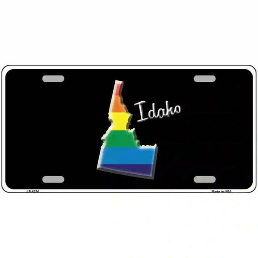 Idaho Gay Pride Rainbow Flag Metal Sign