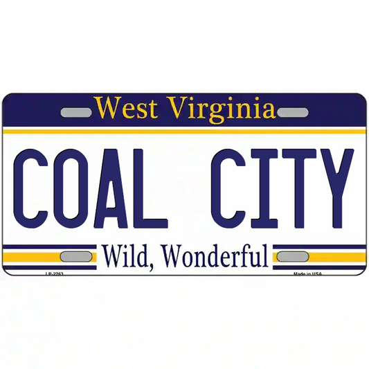 Coal City West Virginia Metal Sign