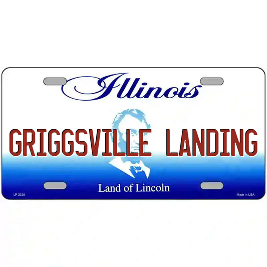 Griggsville Landing Illinois Metal Sign