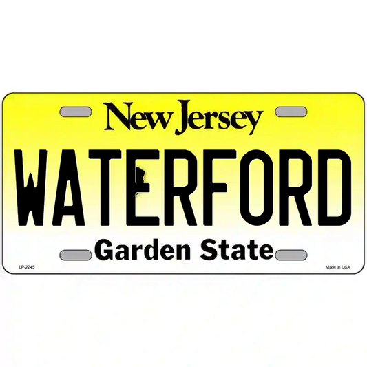 Waterford New Jersey Metal Sign