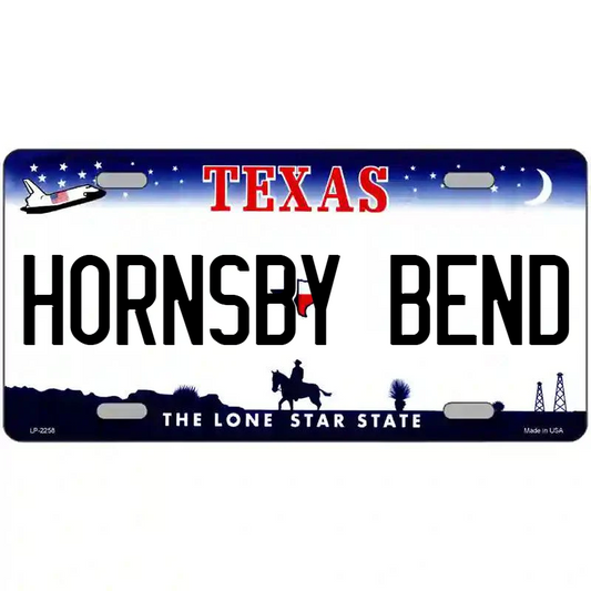 Hornsby Bend Texas Metal Sign