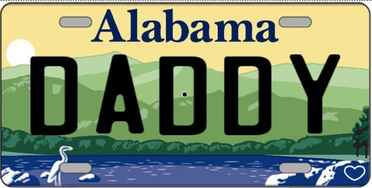 Daddy Alabama Metal Sign