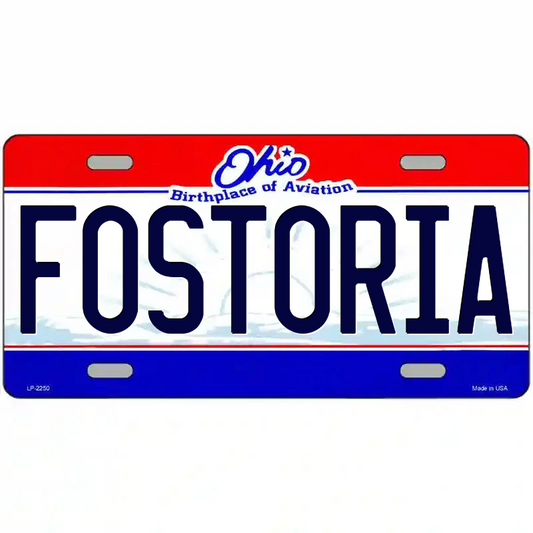 Fostoria Ohio Metal Sign