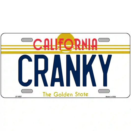Cranky California Metal Sign