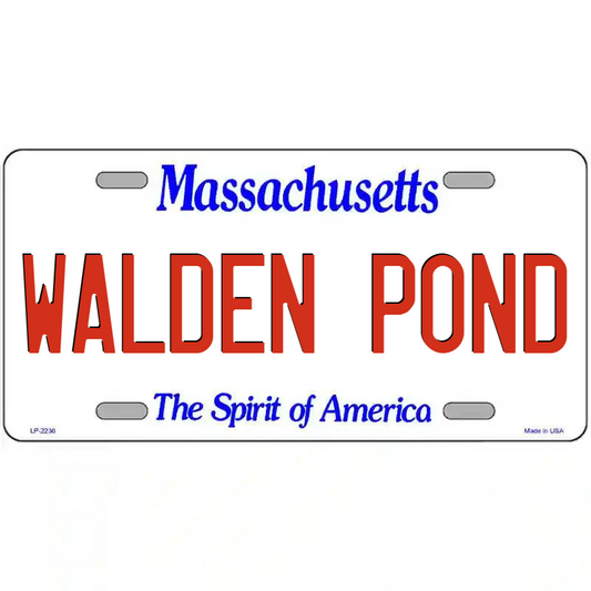 Walden Pond Massachusetts Metal Sign