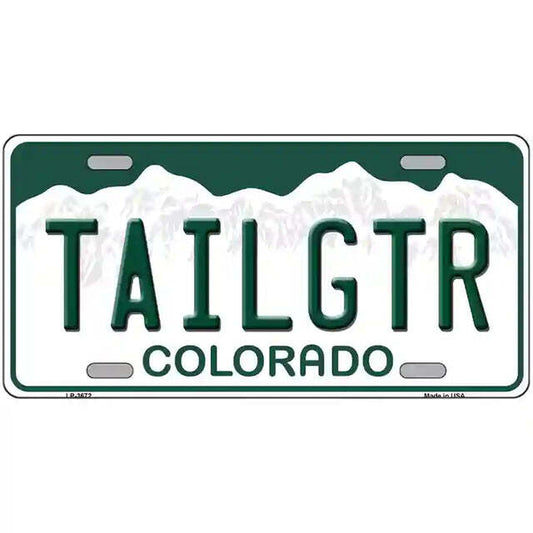 Tailgater Colorado Metal Sign