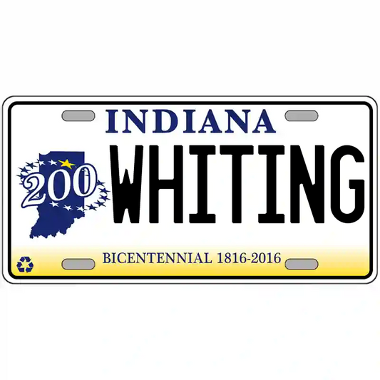 Whiting Indiana Bicentennial Metal Sign