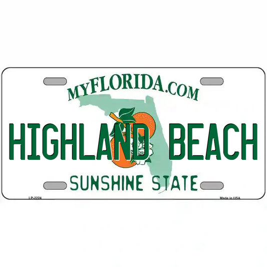 Highland Beach Florida Metal Sign