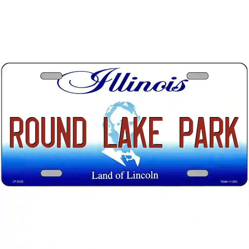 Round Lake Park Illinois Metal Sign
