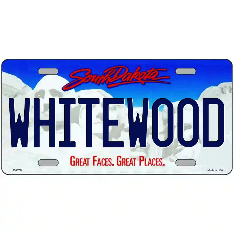 Whitewood South Dakota Metal Sign