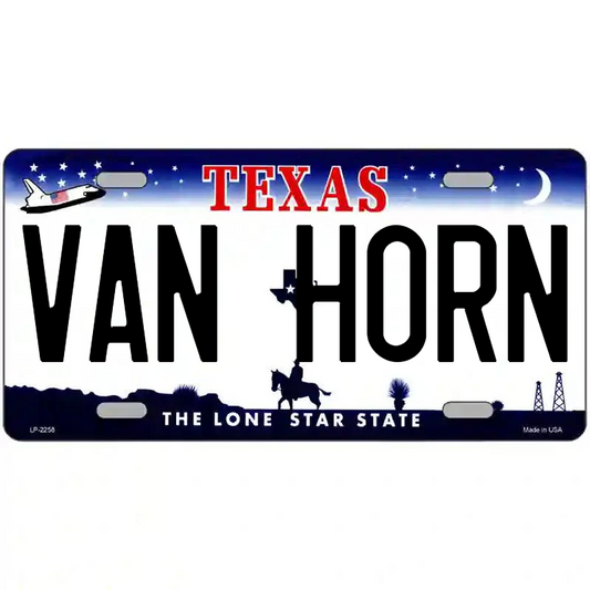 Van Horn Texas Metal Sign
