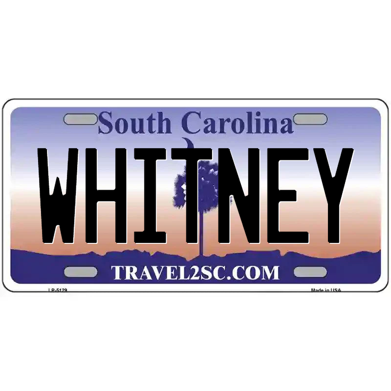 Whitney South Carolina Metal Sign