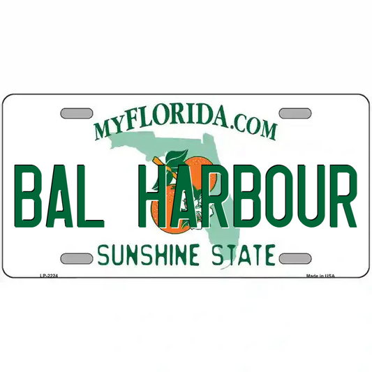 Bal Harbour Florida Metal Sign