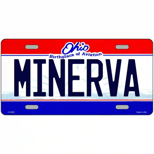 Minerva Ohio Metal Sign