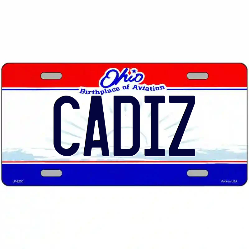 Cadiz Ohio Metal Sign
