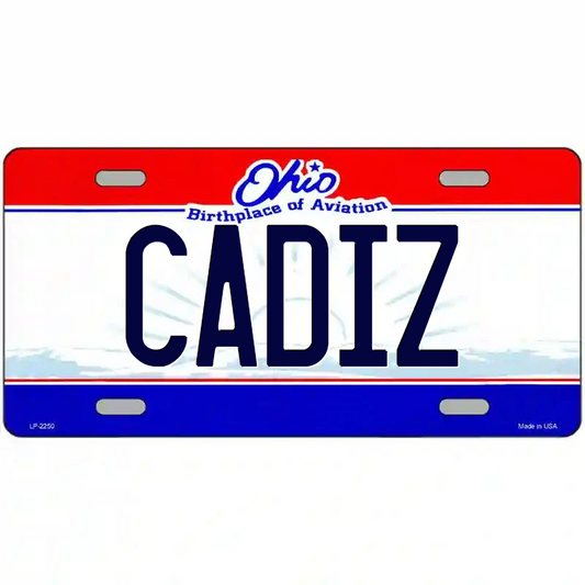 Cadiz Ohio Metal Sign