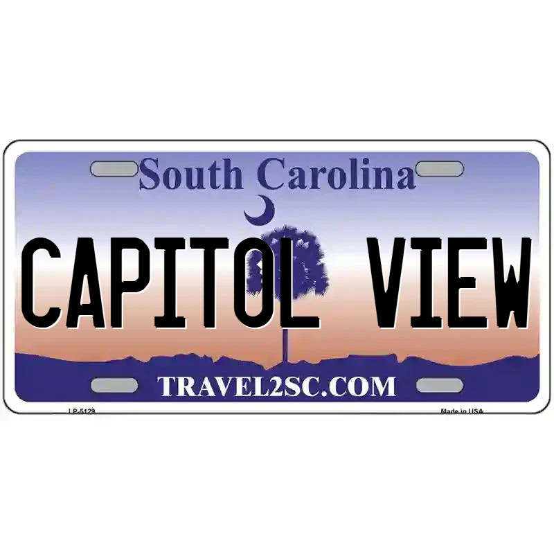 Capitol View South Carolina Metal Sign