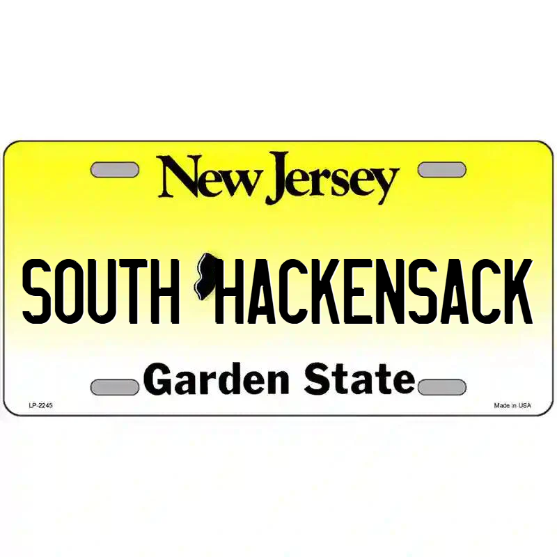 South Hackensack New Jersey Metal Sign