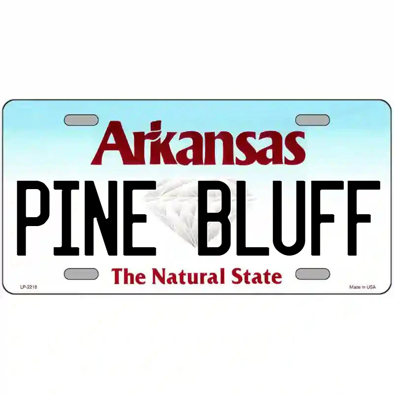Pine Bluff Arkansas Metal Sign